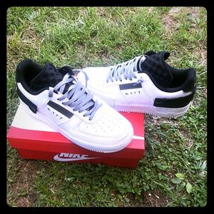 Air Force 1 Type White /Volt-Black-White 8.5